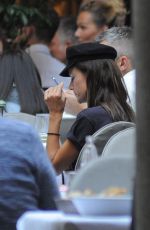 ALESSANDRA AMBROSIO Out in Milan 09/21/2017