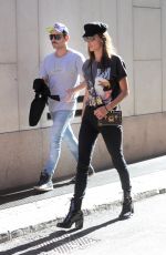 ALESSANDRA AMBROSIO Out in Milan 09/21/2017