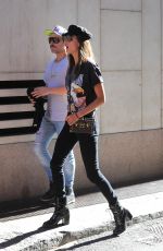 ALESSANDRA AMBROSIO Out in Milan 09/21/2017
