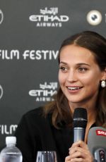 ALICIA VIKANDER at Euphoria Press Conference at 13th Zurich Film Festival 09/29/2017