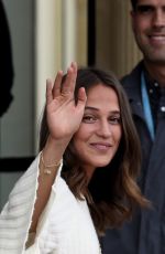 ALICIA VIKANDER Arrives at 65th San Sebastian Film Festival 09/22/2017