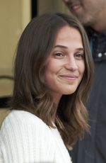 ALICIA VIKANDER Arrives at 65th San Sebastian Film Festival 09/22/2017