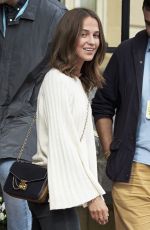 ALICIA VIKANDER Arrives at 65th San Sebastian Film Festival 09/22/2017