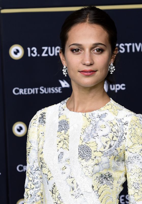 ALICIA VIKANDER at Euphoria Premiere at 13th Zurich Film Festival 09/29/2017