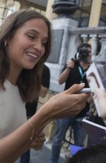 ALICIA VIKANDER Out and About in San Sebastian 09/22/2017