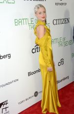 ANDREA RISEBOROUGH at Battle of the Sexes Screening in New York 09/19/2017