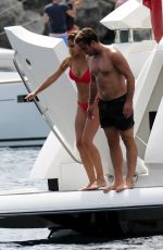 ANN KATHRIN BROMMEL in Bikini at a Yacht in Mallorca 09/03/2017