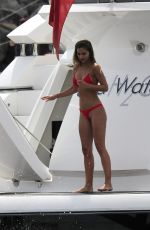 ANN KATHRIN BROMMEL in Bikini at a Yacht in Mallorca 09/03/2017