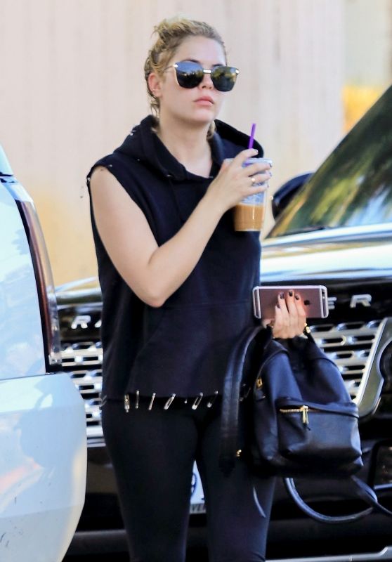 ASHLEY BENSON Heading to a Hair Salon in West Hollywood 09/29/2017