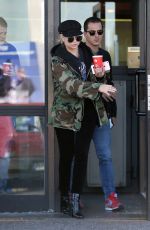 ASHLEY BENSON Out for Cappuccino in Milan 09/20/2017