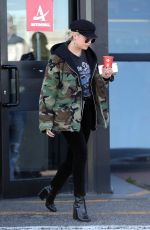 ASHLEY BENSON Out for Cappuccino in Milan 09/20/2017