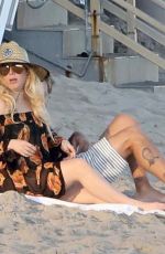 AVRIL LAVIGNE at a Beach in Malibu 09/24/2017
