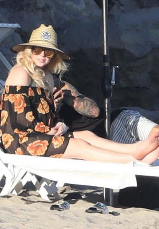 AVRIL LAVIGNE at a Beach in Malibu 09/24/2017