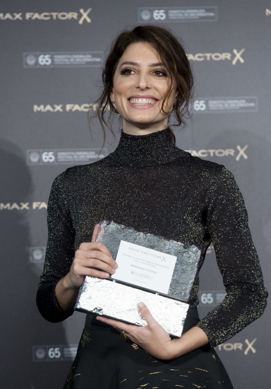 BARBARA LENNIE Wins Max Factor Award in San Sebastian 09/27/2017