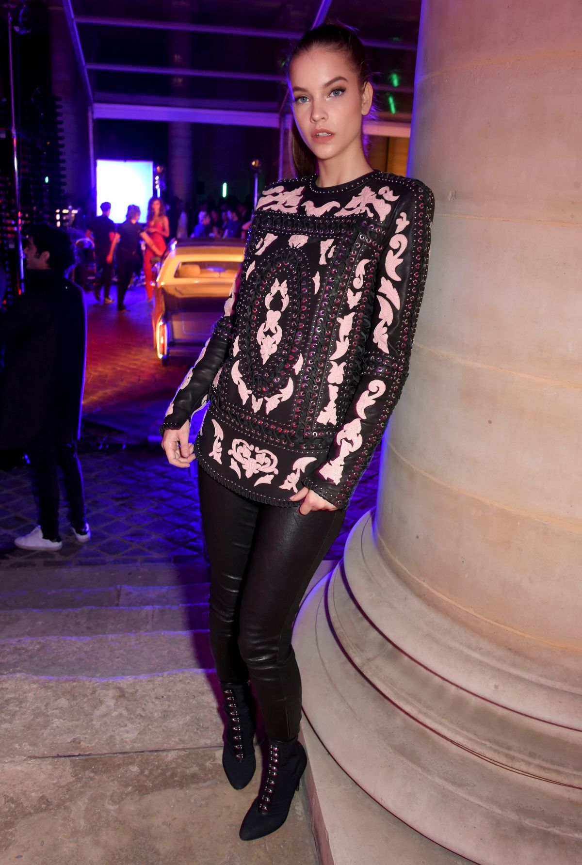 BARBARA PALVIN at L’Oreal Paris x Balmain Show at Paris Fashion Week 09