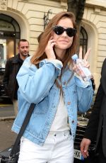 BARBARA PALVIN Out and About in Paris 09/28/2017