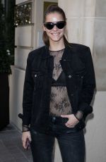 BARBARA PALVIN Out at Paris Fashion Week 09/29/2017