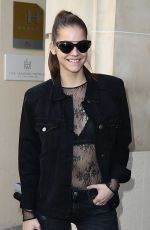 BARBARA PALVIN Out at Paris Fashion Week 09/29/2017