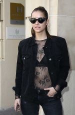 BARBARA PALVIN Out at Paris Fashion Week 09/29/2017