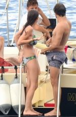 BEE SHAFFER in Bikini at a Boat in Portofino 08/31/2017