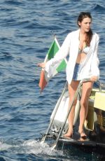 BEE SHAFFER in Bikini at a Boat in Portofino 08/31/2017