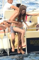 BEE SHAFFER in Bikini at a Boat in Portofino 08/31/2017