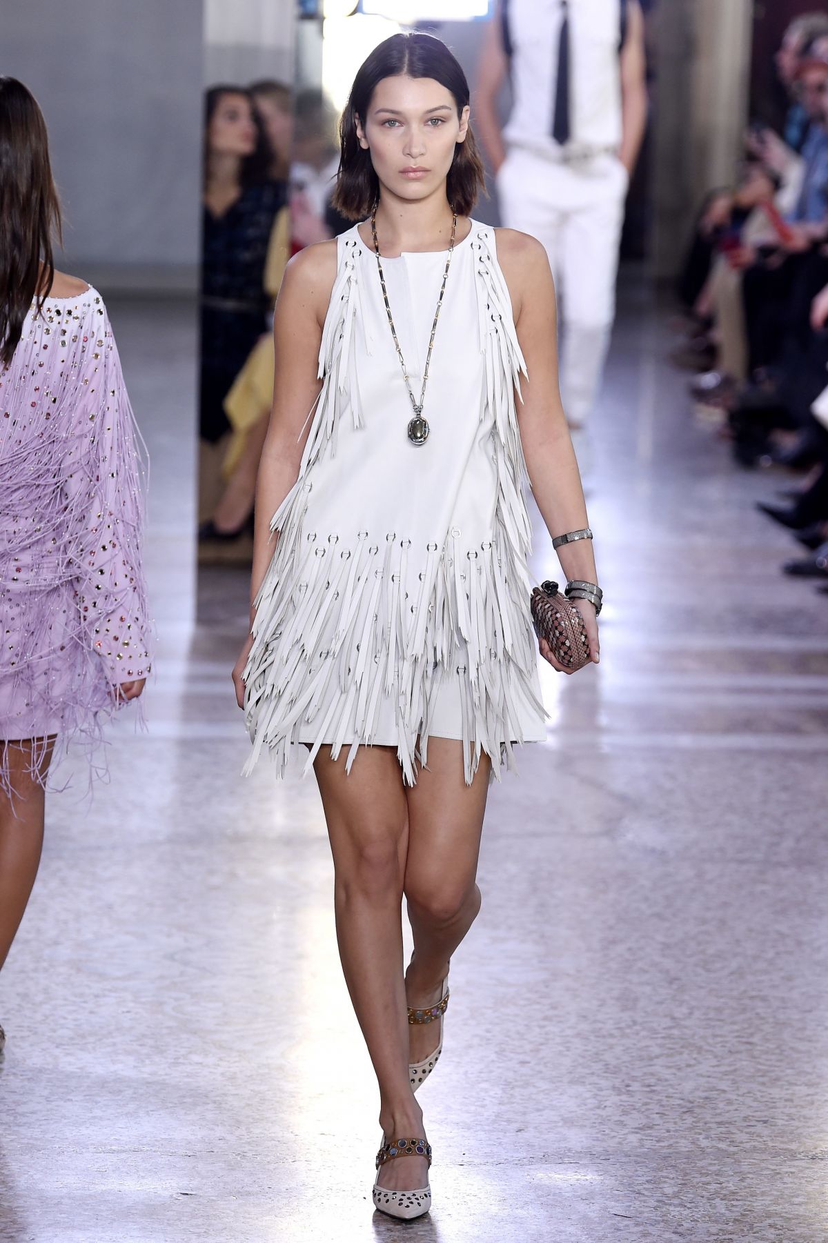 BELLA HADID at Bottega Veneta Fashion Show at Milan Fashion Week ...