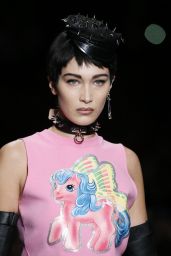 BELLA HADID at Moschino Fasion Show at Milan Fashion Week 09/21/2017