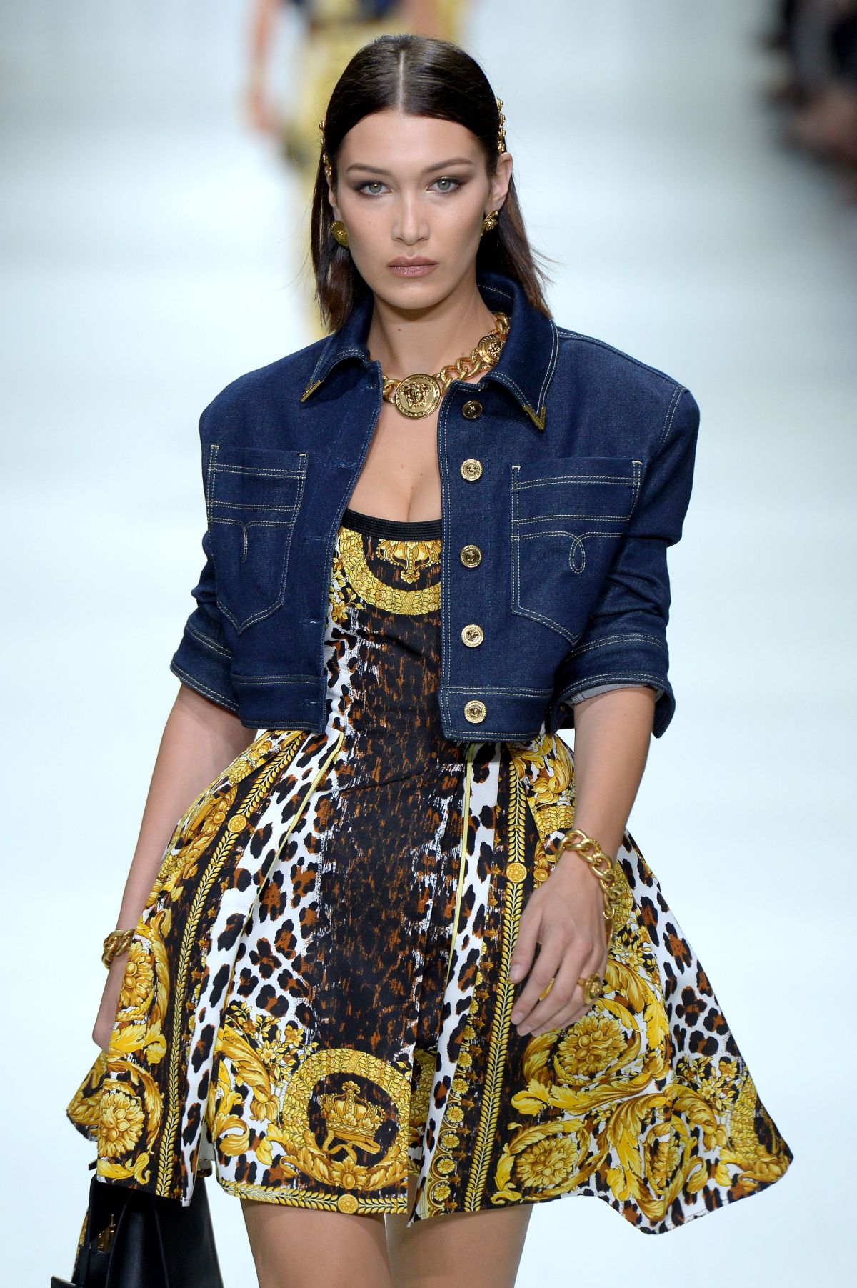 BELLA HADID at Versace Fashion Show at Milan Fashion Week – HawtCelebs