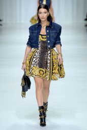 BELLA HADID at Versace Fashion Show at Milan Fashion Week
