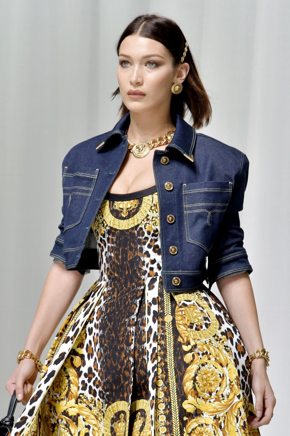 BELLA HADID at Versace Fashion Show at Milan Fashion Week – HawtCelebs