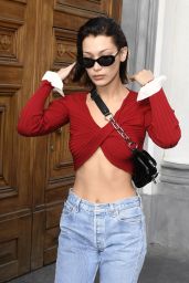 BELLA HADID Leaves Her Hotel in Milan 09/23/2017
