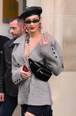 BELLA HADID Leaves Her Hotel in Paris 09/27/2017