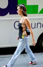 BELLA HADID Out and About in New York 09/07/2017