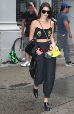 BELLA HADID Out in New York 09/06/2017
