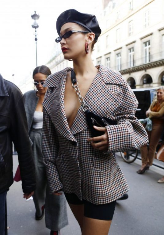 BELLA HADID Out in Paris 09/27/2017