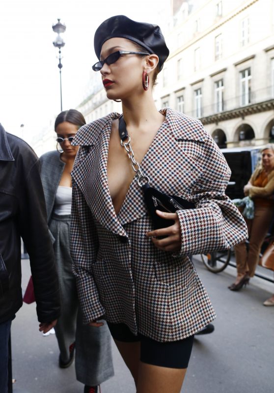 BELLA HADID Out in Paris 09/27/2017