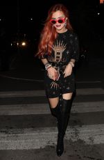 BELLA THORNE Arrives at a Fashion Show at New York Fashion Week 09/07/2017