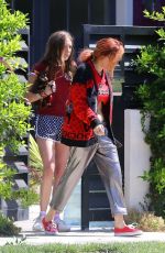 BELLA THORNE Leaves Her House in Los Angeles 09/21/2017