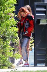BELLA THORNE Leaves Her House in Los Angeles 09/21/2017