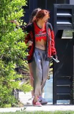 BELLA THORNE Leaves Her House in Los Angeles 09/21/2017