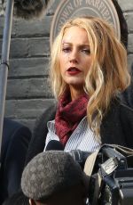 BLAKE LIVELY on the Set of A Simple Favor in Toronto 09/06/2017