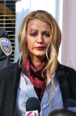 BLAKE LIVELY on the Set of A Simple Favor in Toronto 09/06/2017