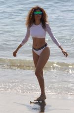 BLANCA BLANCO on the Set of a Photoshoot at a Beach in Malibu 08/30/2017