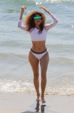 BLANCA BLANCO on the Set of a Photoshoot at a Beach in Malibu 08/30/2017