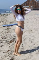 BLANCA BLANCO on the Set of a Photoshoot at a Beach in Malibu 08/30/2017
