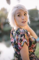 BREA GRANT on the Set of a Photoshoot in Venice Beach, August 2017