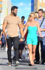 BRITNEY SPEARS Sam Asghari Out at Disneyland 09/09/2017