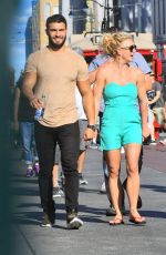 BRITNEY SPEARS Sam Asghari Out at Disneyland 09/09/2017
