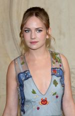 BRITT ROBERTSON at Christian Dior Fashion Show in Paris 09/26/2017